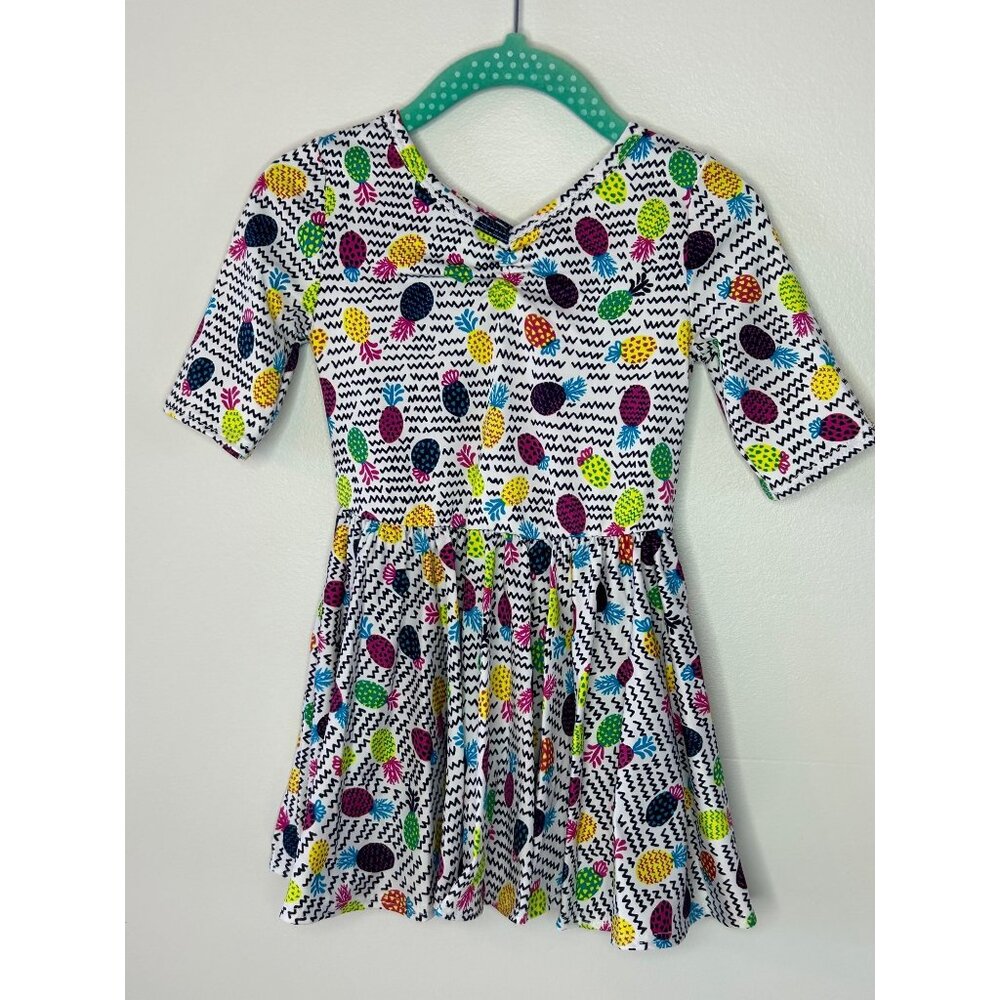 Dotdotsmile Dress Size 12-24 Months Multi Color Pineapples New With Tags